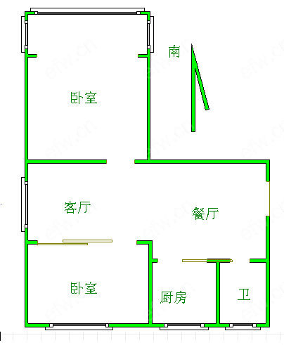清扬新村 2室1厅
