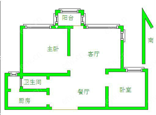 阳光城市花园C区 2室2厅