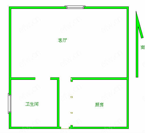 明发商业广场 1室1厅