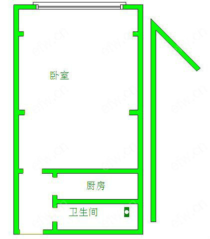 五洲际装饰城（ABCD) 1室1厅