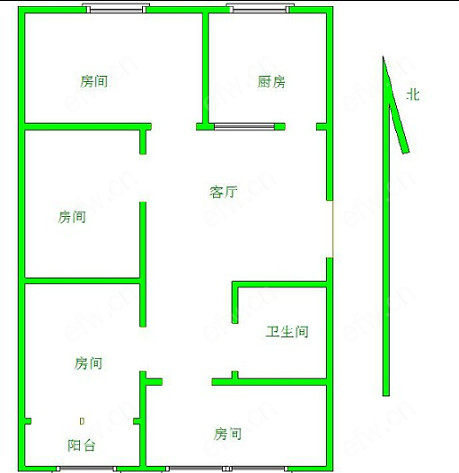 新桥花园 3室2厅