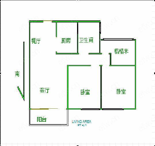 世茂际广场 2室2厅有车位