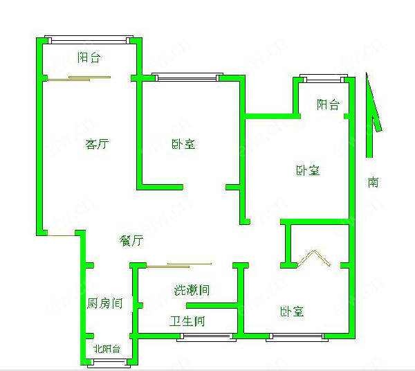 新江南花园 3室2厅