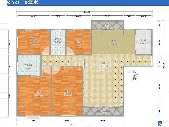 绿地世纪城三期 4室2厅