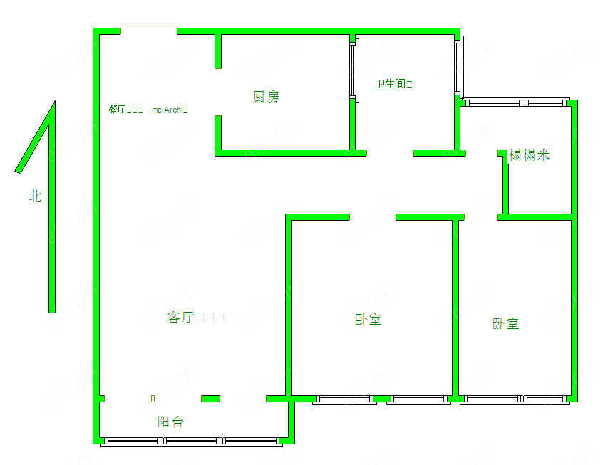 世茂际广场 3室1厅