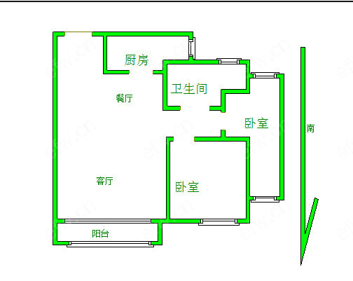 世茂际广场 2室2厅