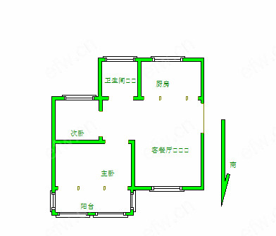 新惠家园（二期51-121） 2室1厅