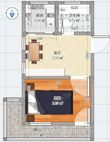 惠华新村  1室1厅，南北通透，性价比高，近地铁口