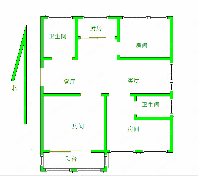 广石家园 3室2厅