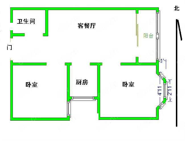 中大颐和湾（颐和湾公寓） 2室2厅