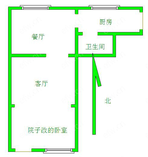 惠钱一村  1室1厅