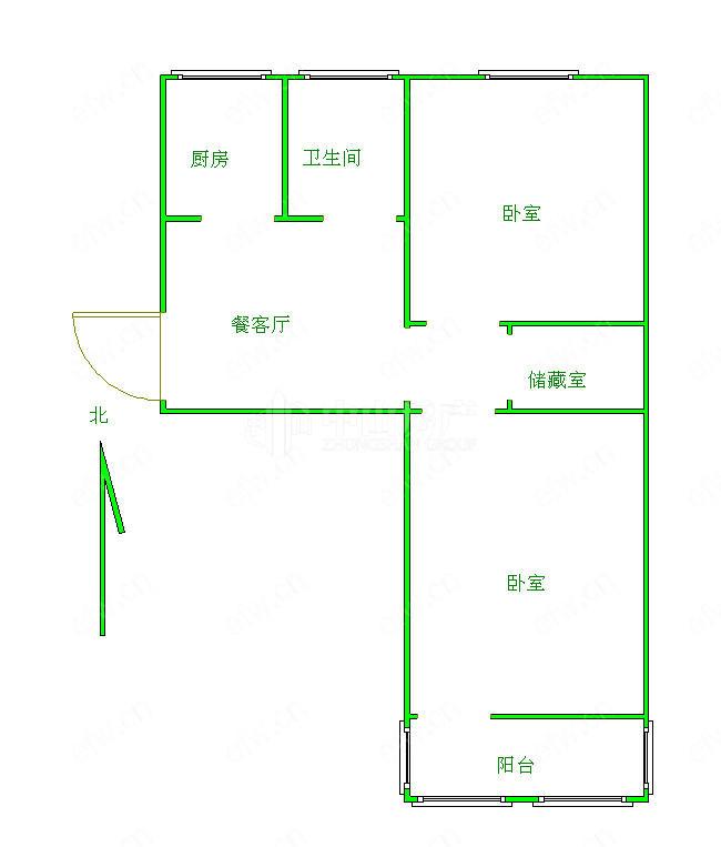 清扬新村 年轻时尚,2居室,观景房,落地大飘窗,采光视野一流