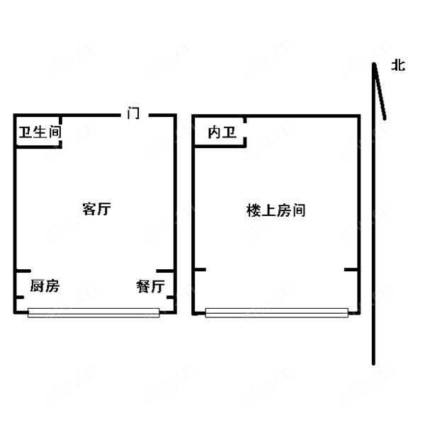 橘子公寓（21-22） 1室1厅