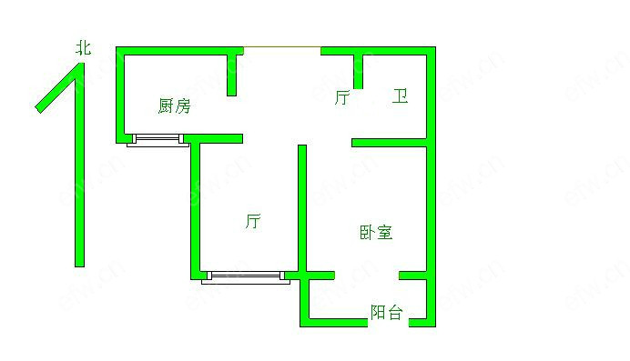 新惠家园（二期51-121） 1室1厅