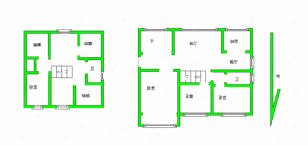 天河小区 3室2厅