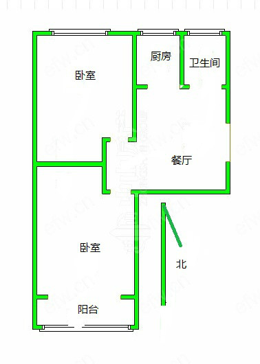 黄巷新村 2室1厅..
