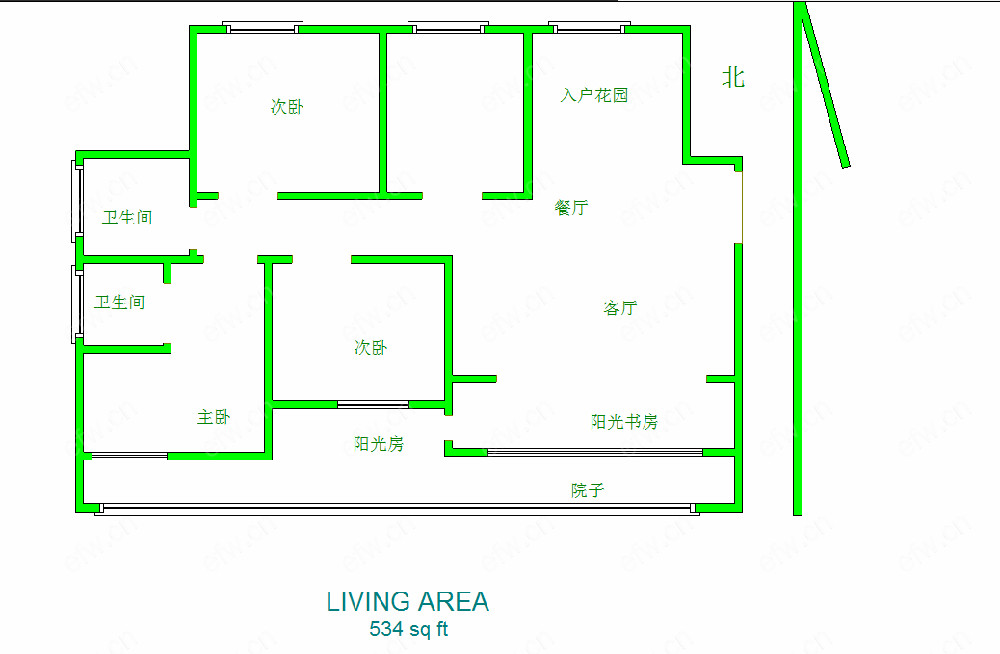 绿地世纪城（一二期） 4室2厅
