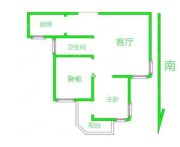 广石家园 2室1厅