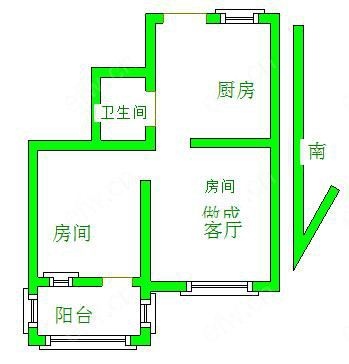 盛岸一村 2室1厅两房朝南