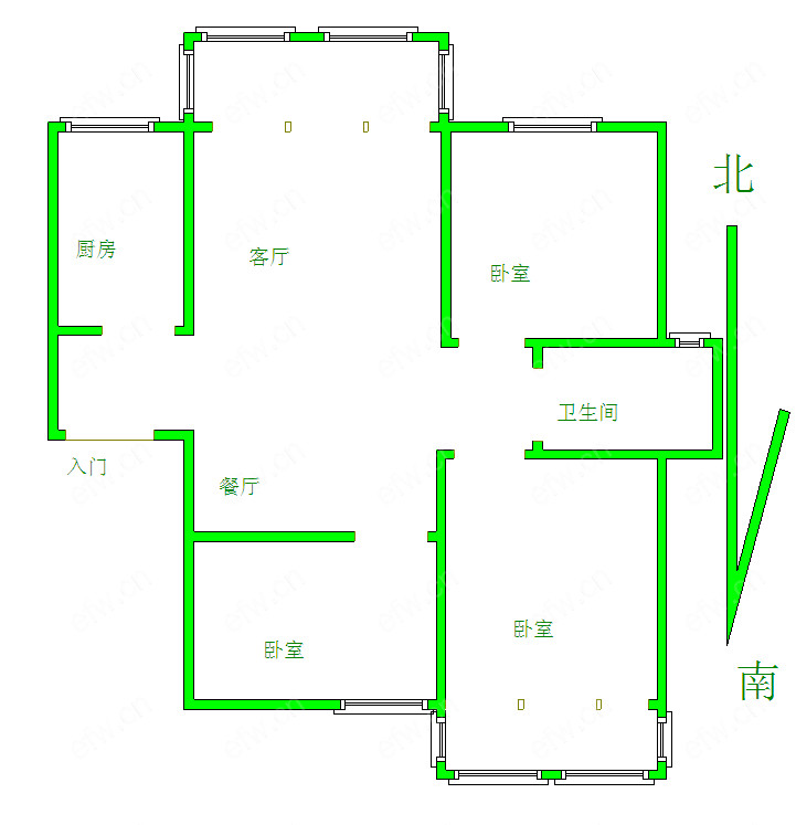 天河嘉寓(沁春园) 3室2厅