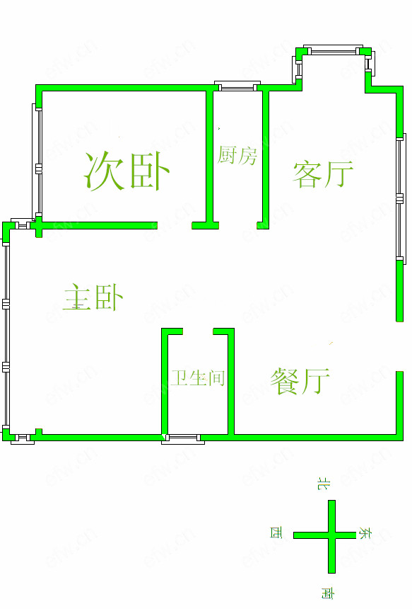 金马际花园 2室2厅