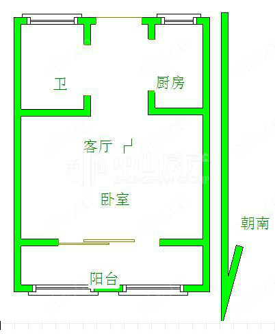 绿地世纪城三期 1室1厅