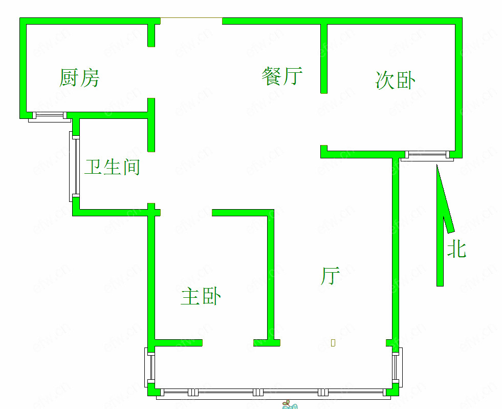 洛城水韵花园 2室2厅