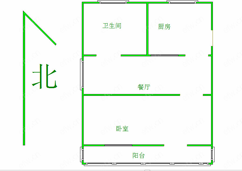 熙春新村 1房 全明户型 另送家电