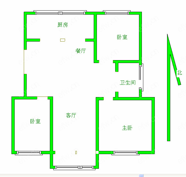 美林湖花园 3室1厅