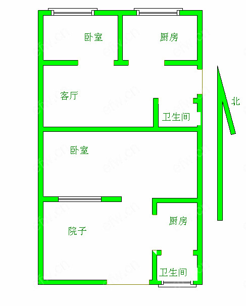杨树岸 2室1厅