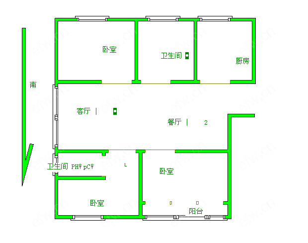 华夏泉绅(永利花苑) 3室2厅