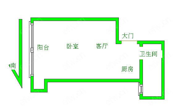 阳光城市花园C区 1室1厅