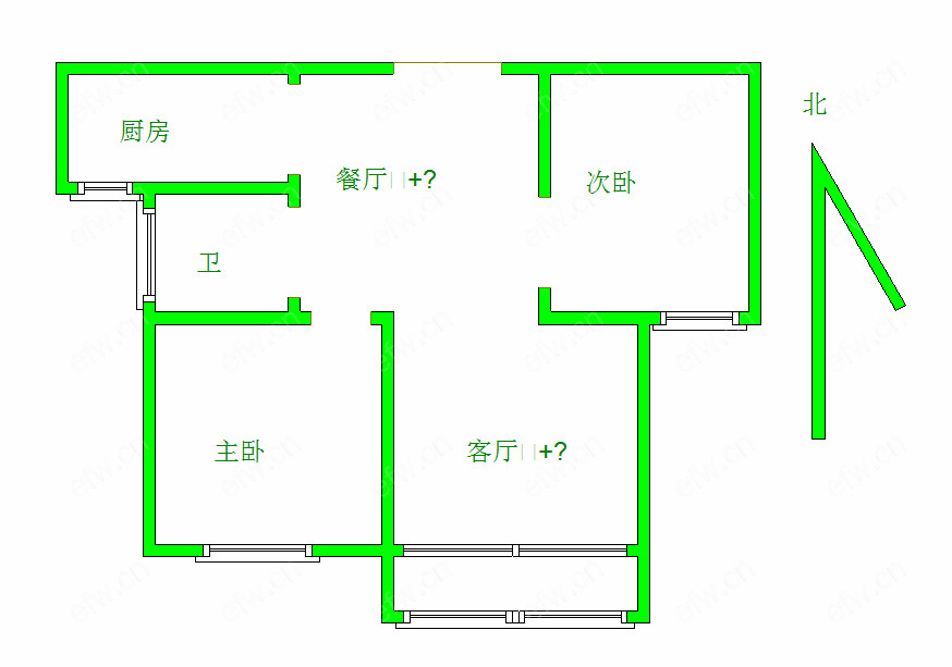 九龙仓时代上城A区 2室2厅