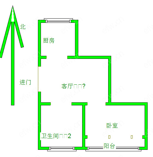 槐古二村 1室1厅