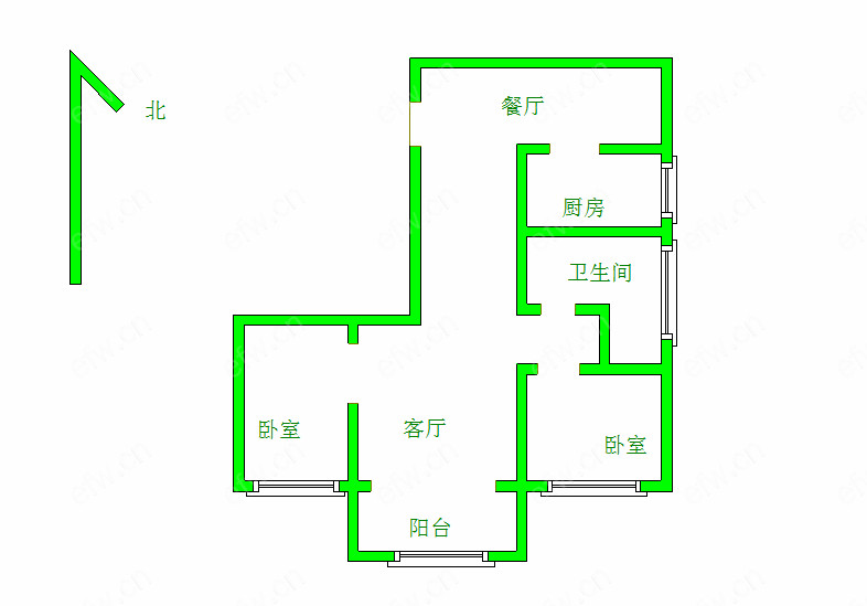 凤翔馨城 2室2厅