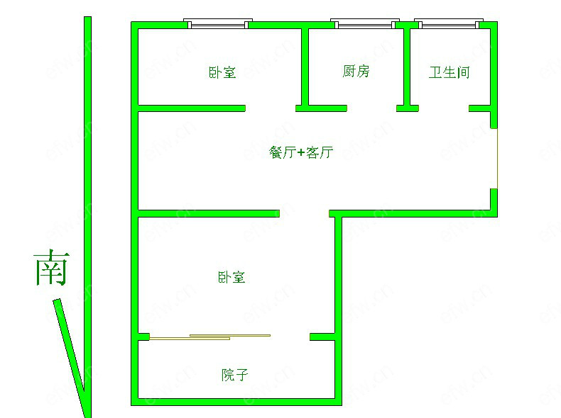 荷叶新村 2房 全明户型 另送家电