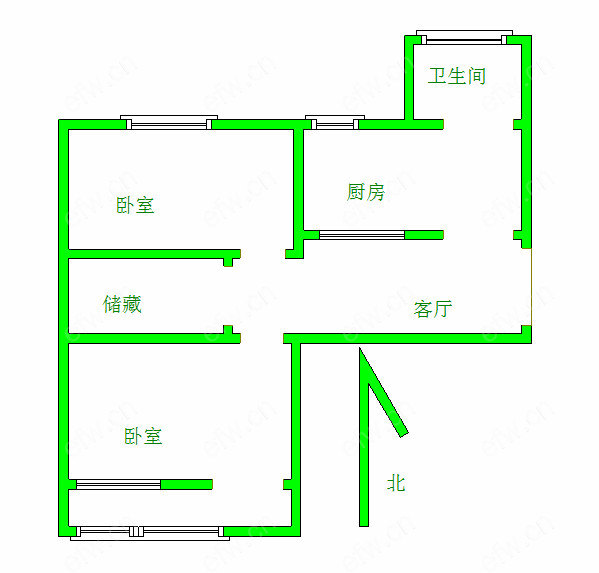 五爱路   2室1厅
