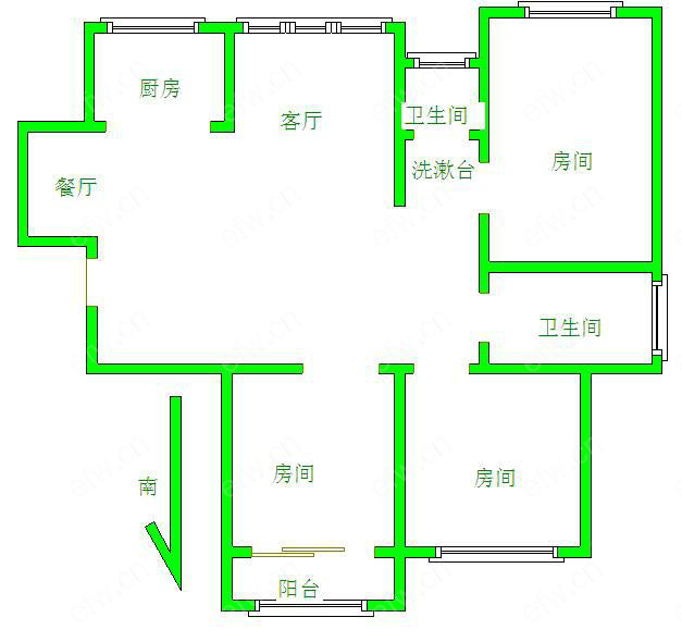 盛世家园（二期） 3室2厅