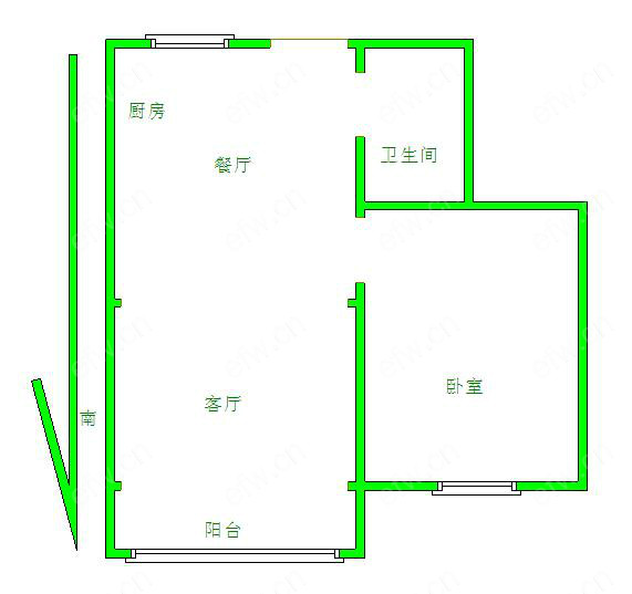 团结二村 2室1厅