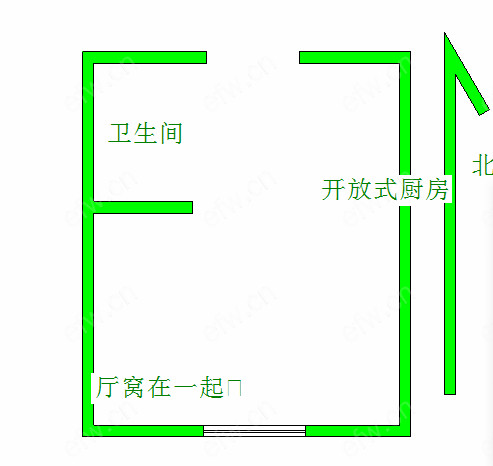 红豆国际广场（中山路） 1室1厅