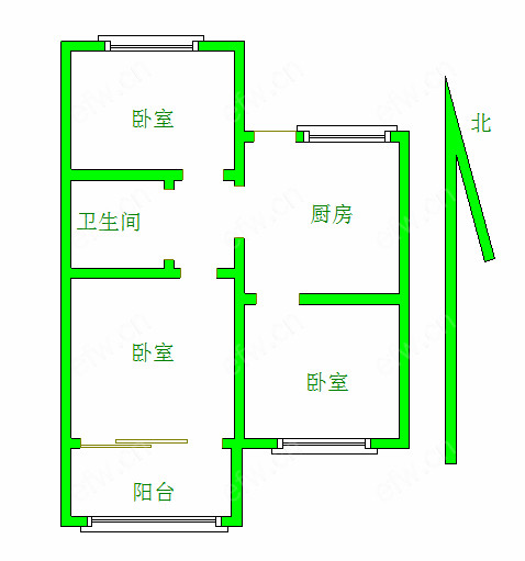 钻探家舍 3室1厅