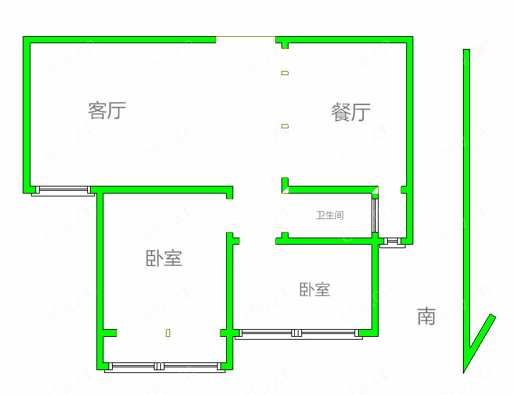 棉花巷 2室2厅