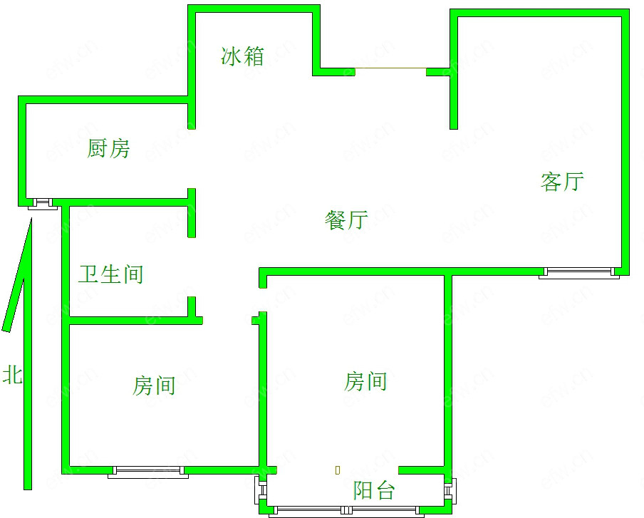 九龙仓时代上城B区 2室2厅