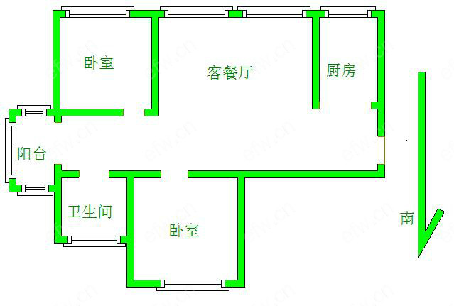 太湖国际珀丽南岸 2室2厅
