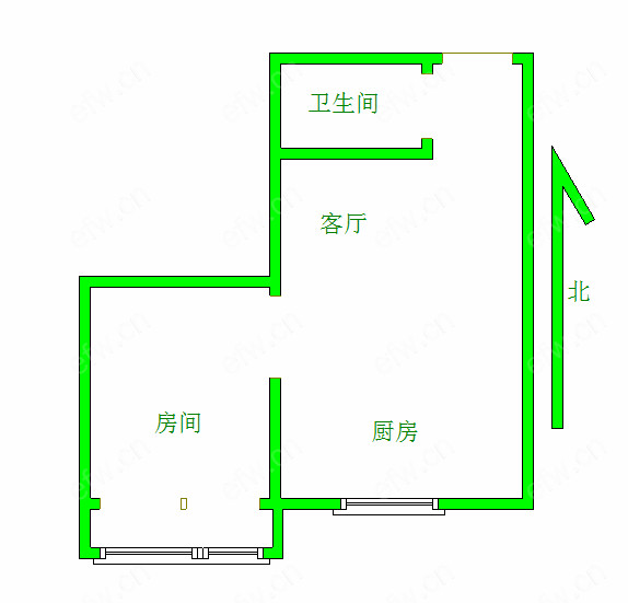风和里(锦明苑) 1室1厅