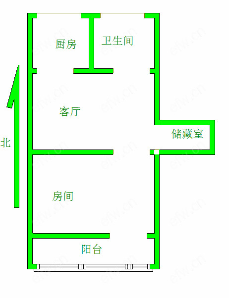 风和里(锦明苑) 1室1厅