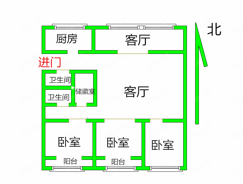 五姓巷 3室2厅