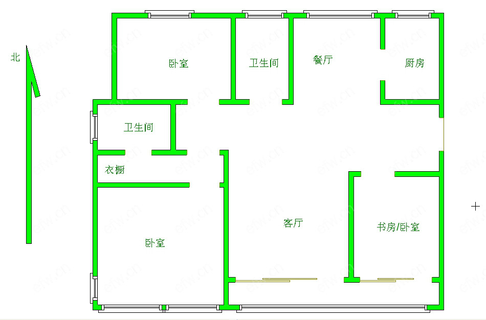 绿地世纪城（一二期） 3室2厅