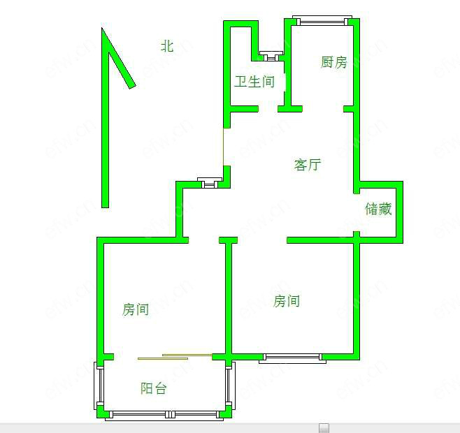迎溪桥 2室1厅