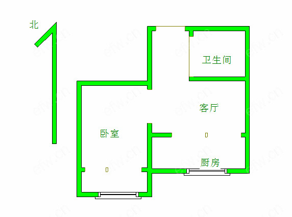 北禅寺巷 1室1厅